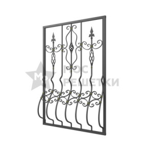 Решетка на окно дутая кованая 8-8